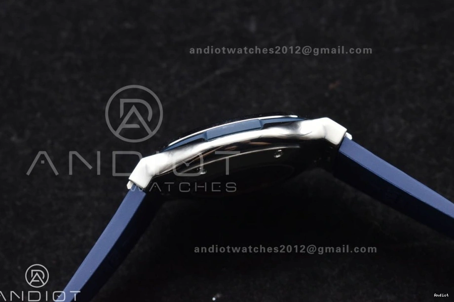 Best Dial Blue HBF Classic On Edition 1:1 SS 42mm Blue Strap Gummy A2892 Fusion 0130